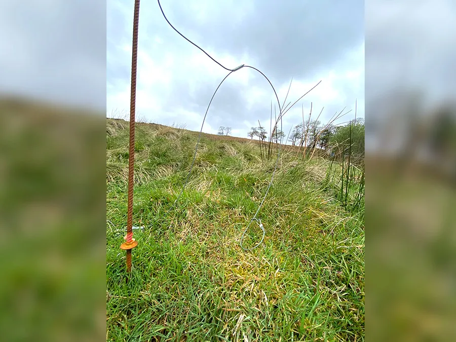 Kill pole snare on Howarth Moor in Bronte Country